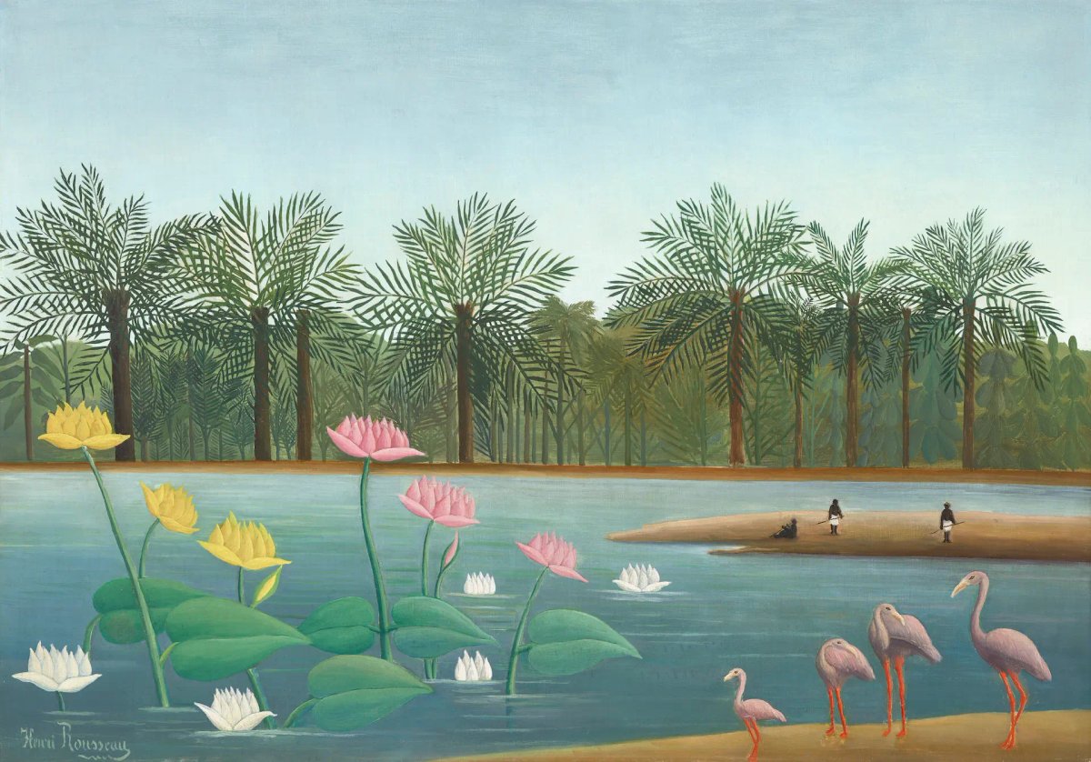 Henri Rousseau, Les Flamants, 1910. Courtesy Christie's