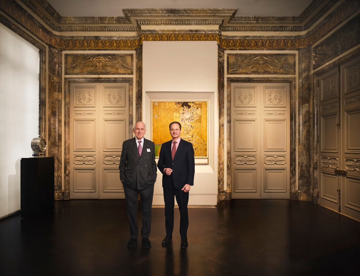 Ronald S. Lauder, fondateur de la Neue Galerie, et Max Hollein, directeur et directeur général du Metropolitan Museum of Art, à la Neue Galerie. Photo Thomas Loof