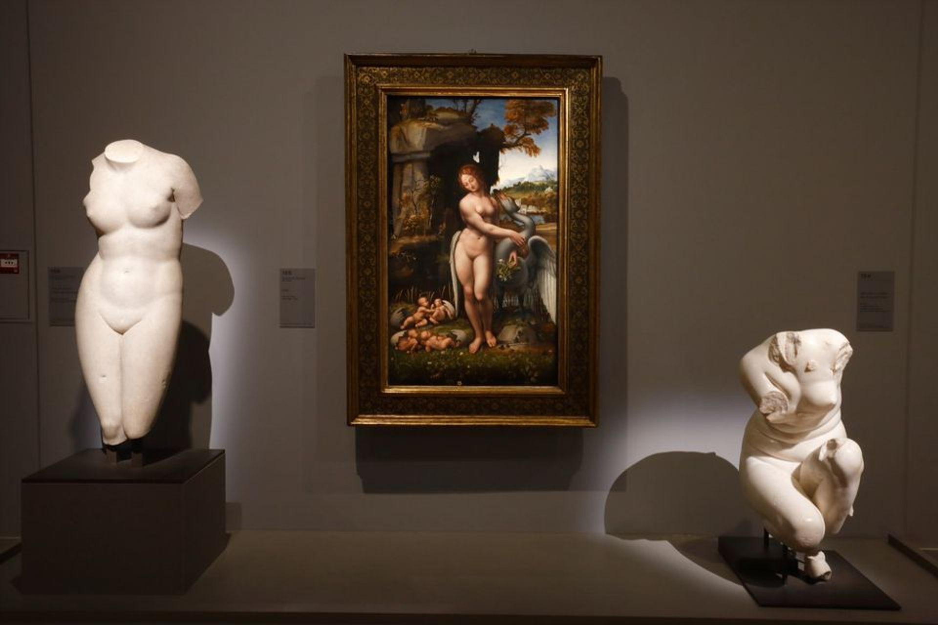 Vue de l’exposition « Léonard de Vinci »,  au musée du Louvre. © Musée du Louvre/Antoine Mongodin
