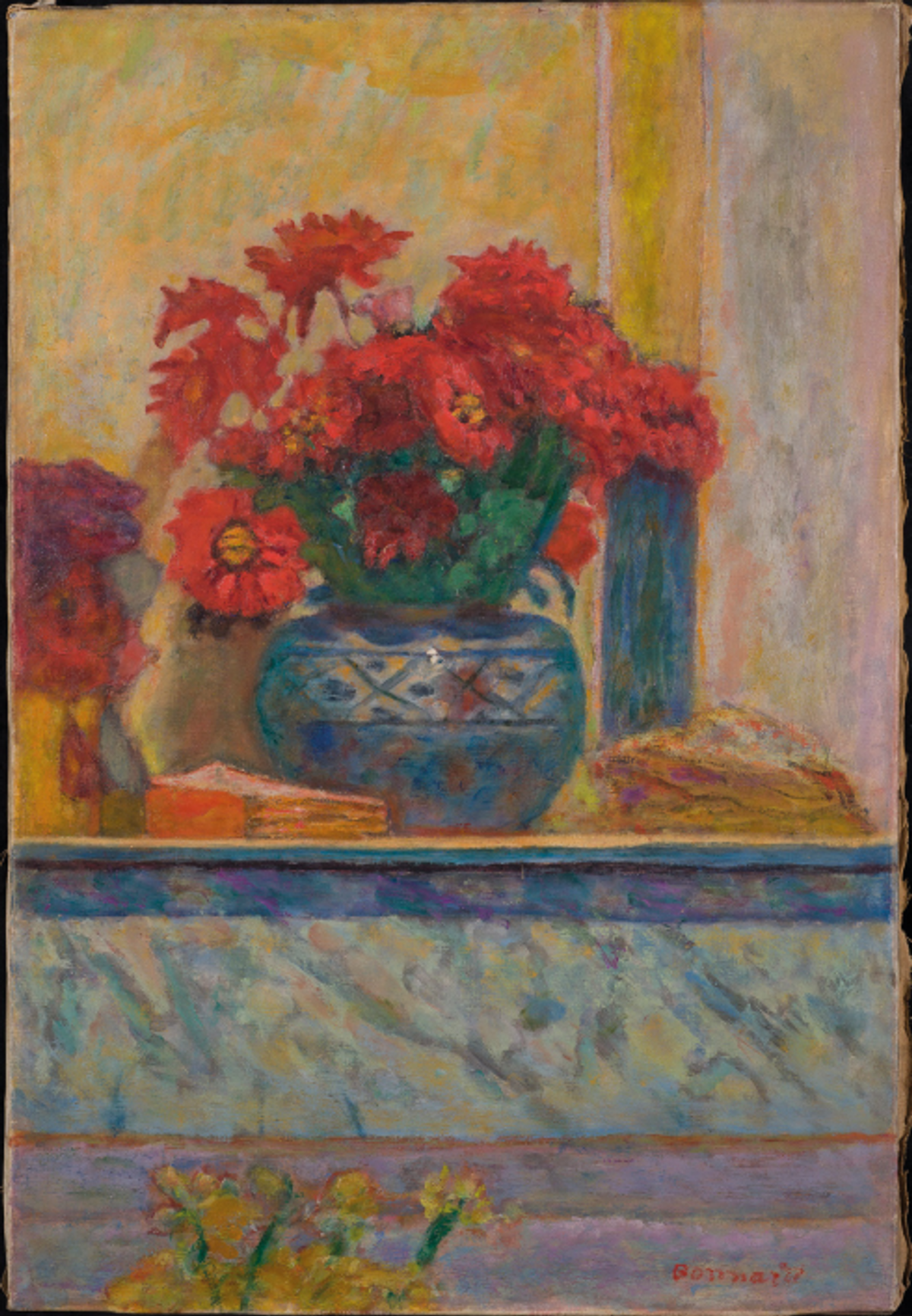 Pierre Bonnard, Fleurs rouges, 1927, huile sur toile. © Ward Moretti Ltd