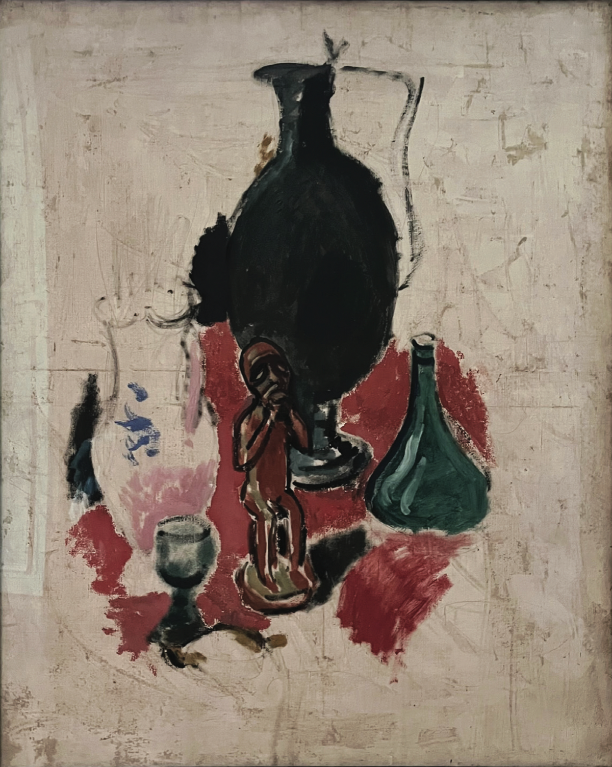 Henri Matisse, Nature morte à la statuette africaine, 1907, huile sur toile, 105x70cm.
© D.R.