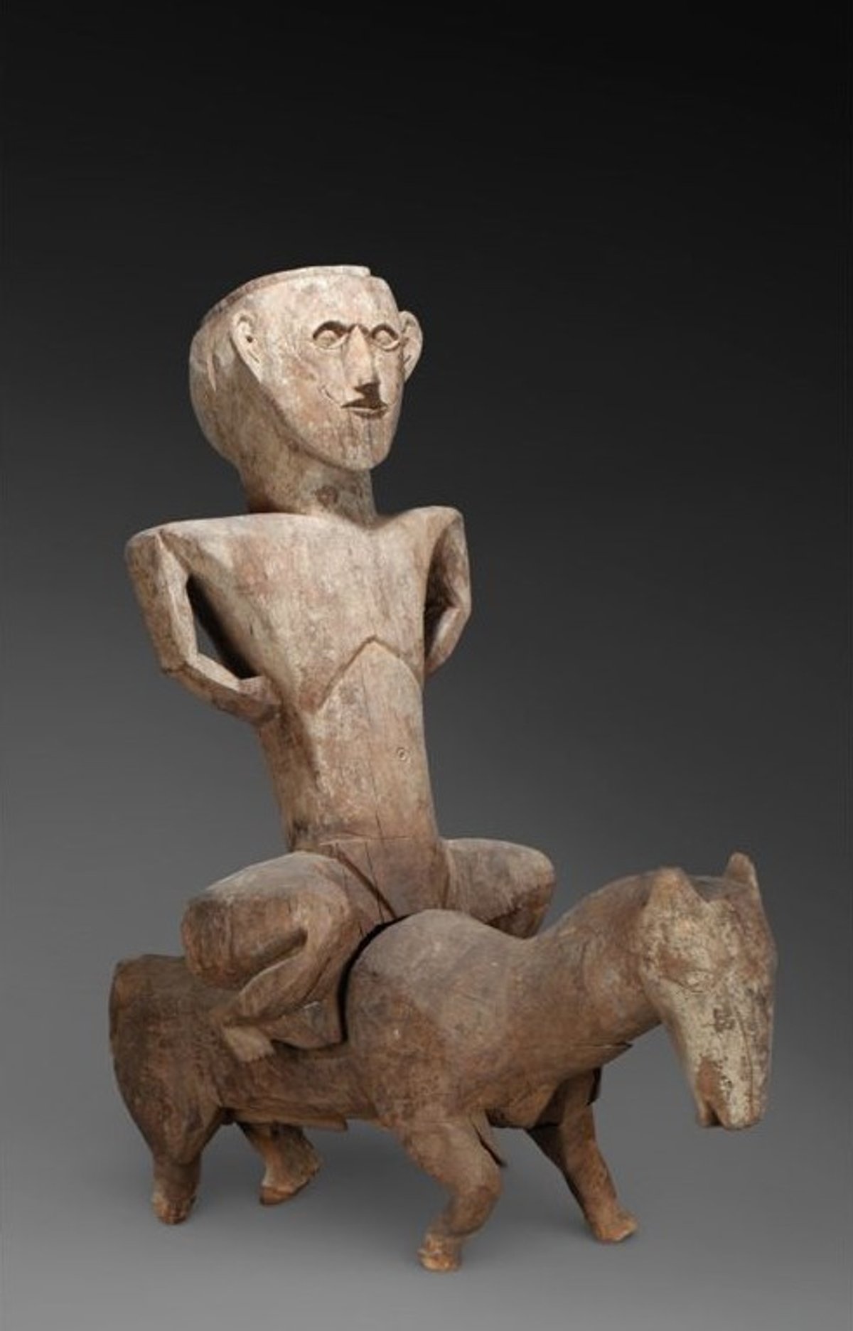 Cavalier, Népal occidental, bois dur, est. 5000-7000 euros. © Millon