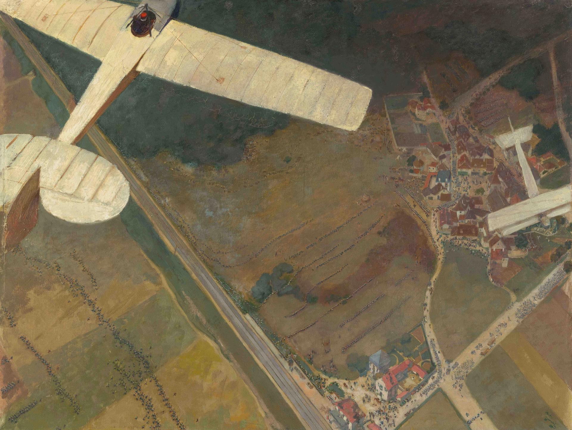 André Devambez, Les Avions fantaisistes, vers 1914, huile sur toile. © RMN-Grand Palais/Hervé Lewandowski