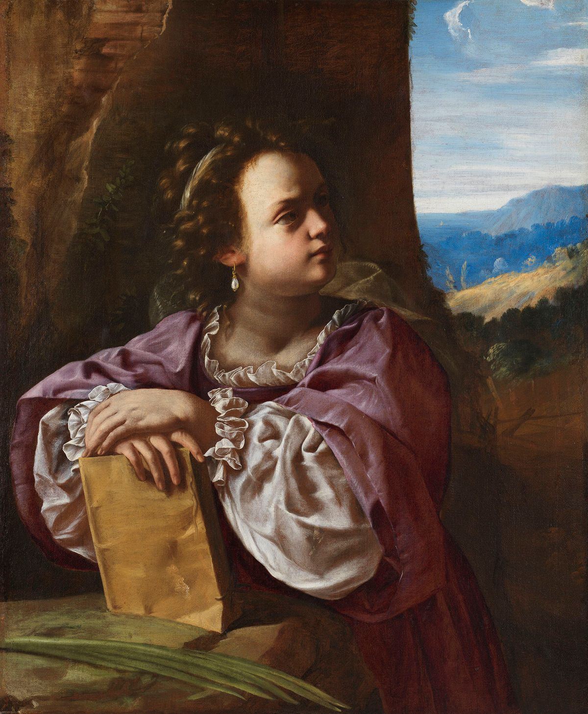 Artemisia Gentileschi, Sainte Catherine d’Alexandrie, vers 1630, huile sur toile. Photo : Cecilia Heisser / Nationalmuseum