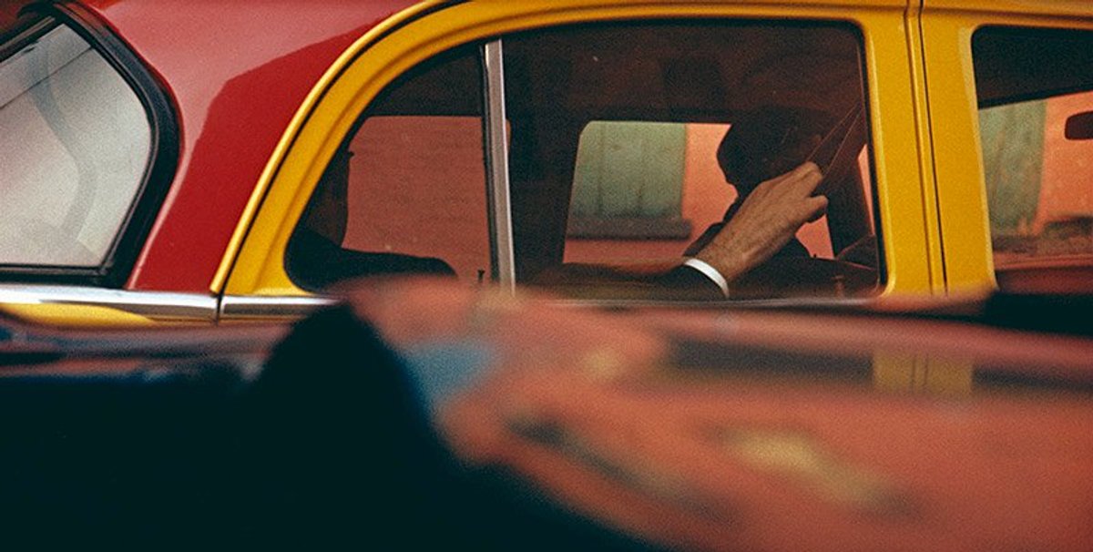 Saul Leiter, Taxi, 1957. The Saul Leiter Foundation