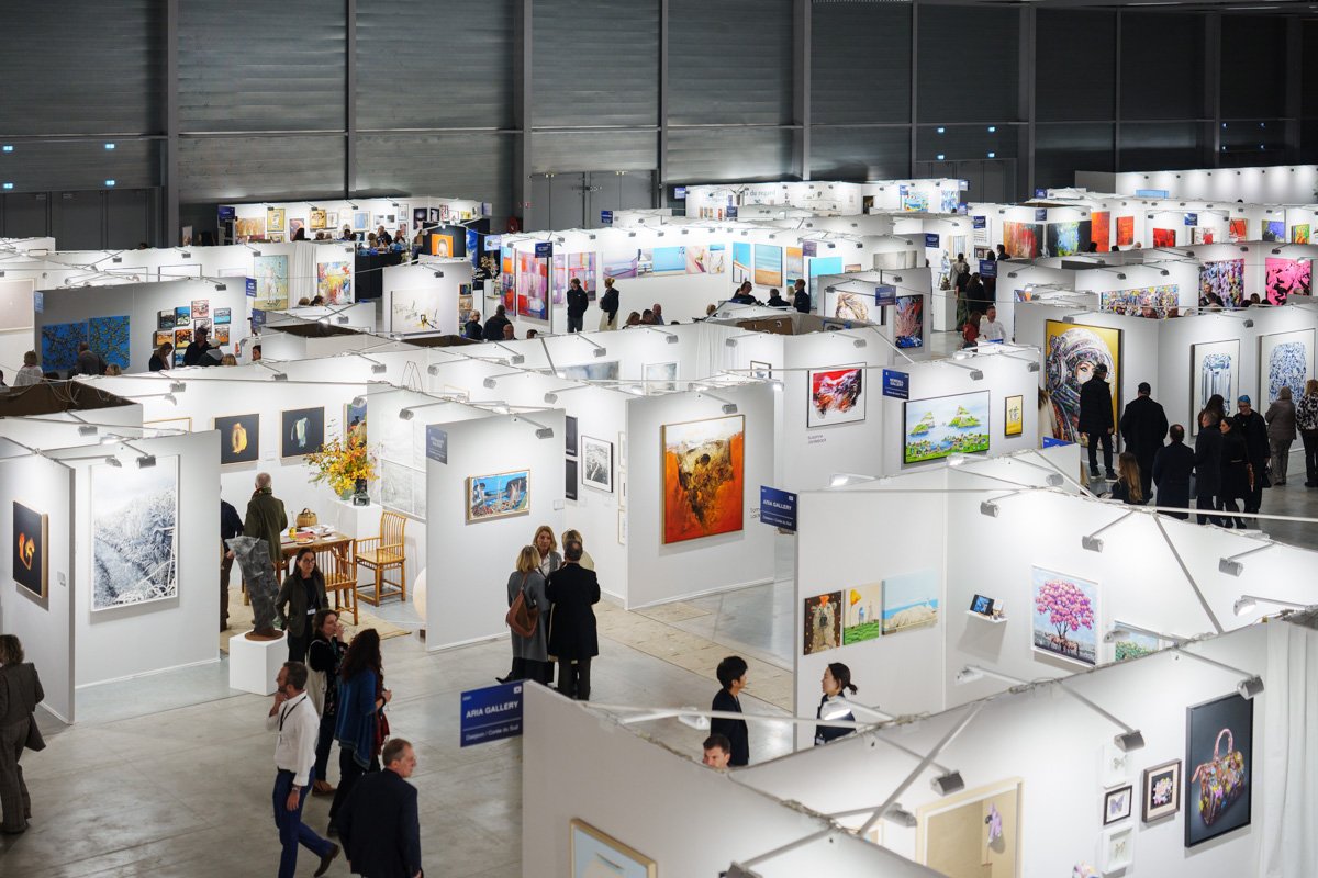 Vue de la foire ST-ART, au Parc des expositions de Strasbourg, 2025.
© Photo Bartosch Salmanski