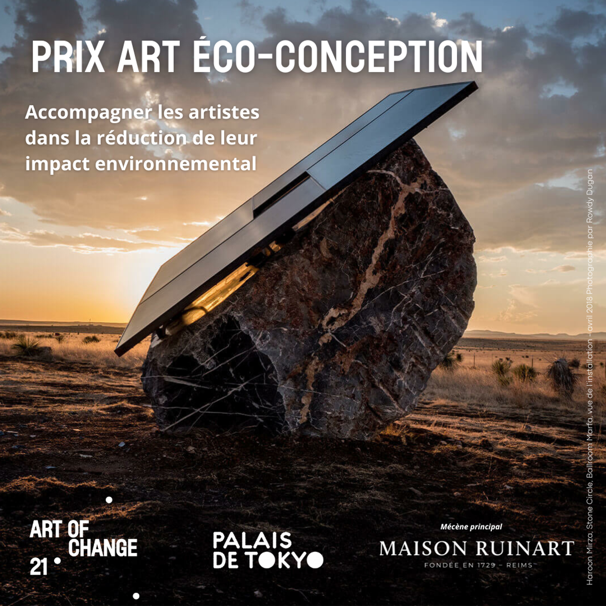 Le Prix sera décerné en janvier 2023. Photo : Art of Change