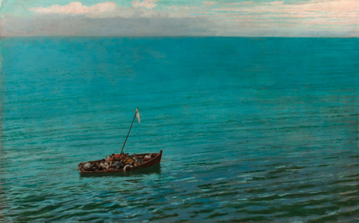Jean-Léon Gérôme, L’Épave, huile sur toile, avant 1901, est. 80 000-120 000 euros. Courtesy Daguerre