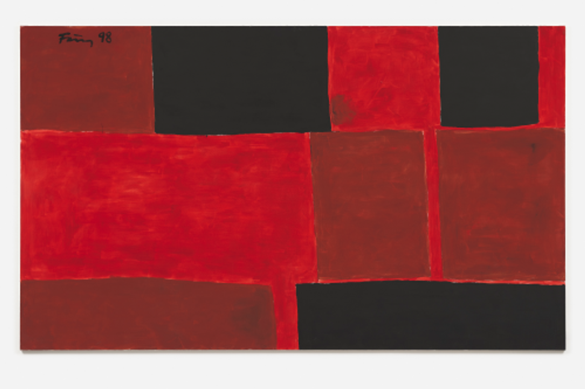 Gunther Förg, Untitled, 1998, acrylique sur toile. © The Estate of Günther Förg, Suisse. Courtesy de la galerie Lelong & Co.