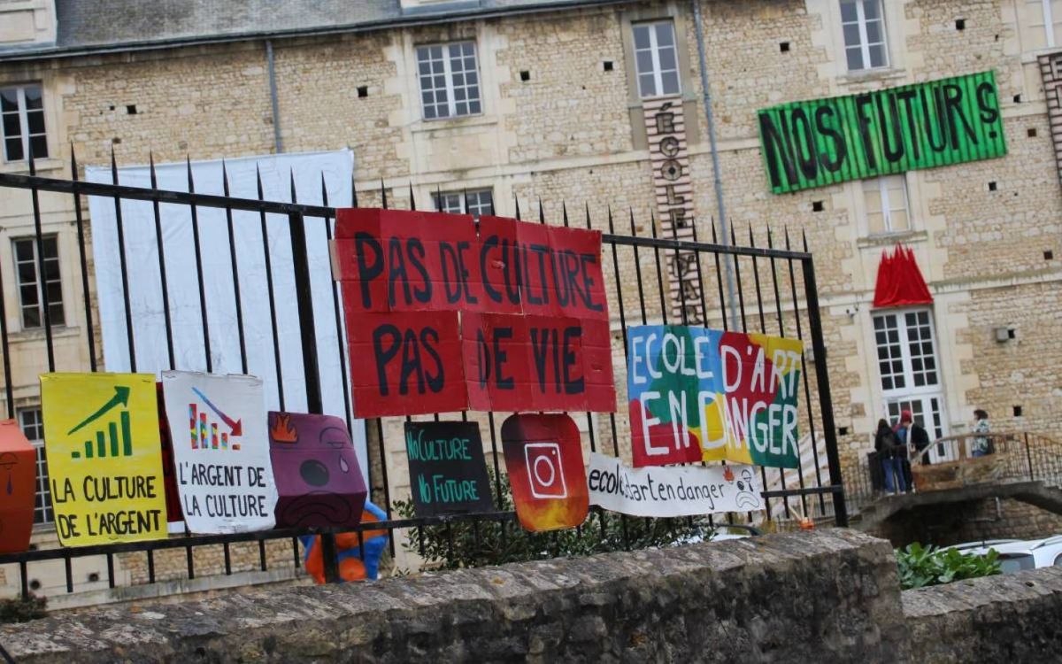 Vue du site occupé de Poitiers de l'École européenne supérieure de l’image (EESI) Angoulême-Poitiers. Photo : D.R.