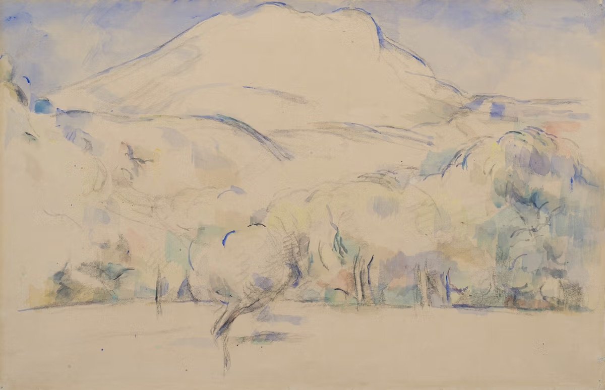 Paul Cezanne, La Montagne Sainte Victoire, vers 1888. Domaine public