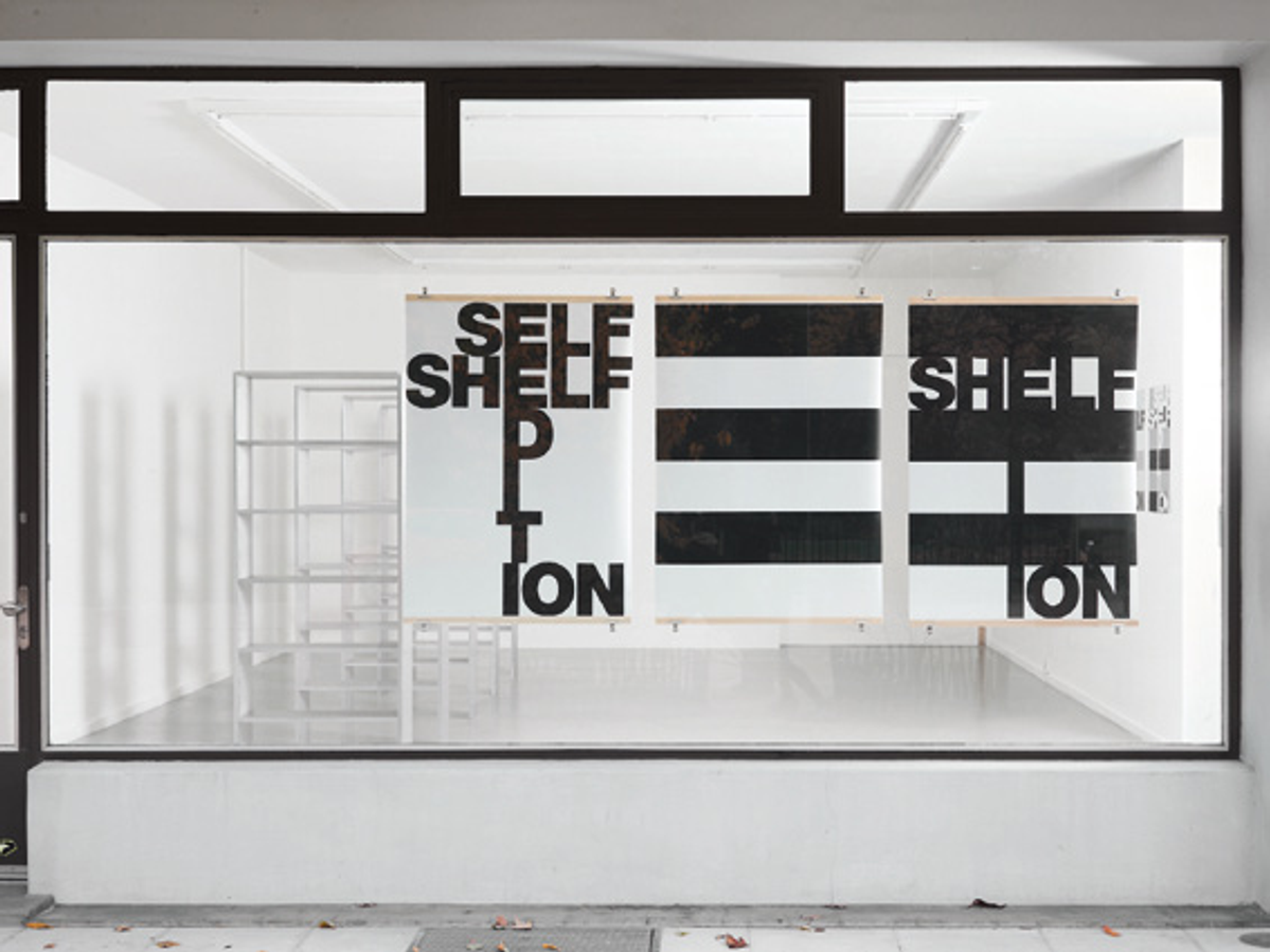 Vue de l’exposition « Heimo Zobernig », Genève, Centre d’édition contemporaine, 2024. Courtesy du Centre d’édition contemporaine, Genève. Photo Sandra Pointet