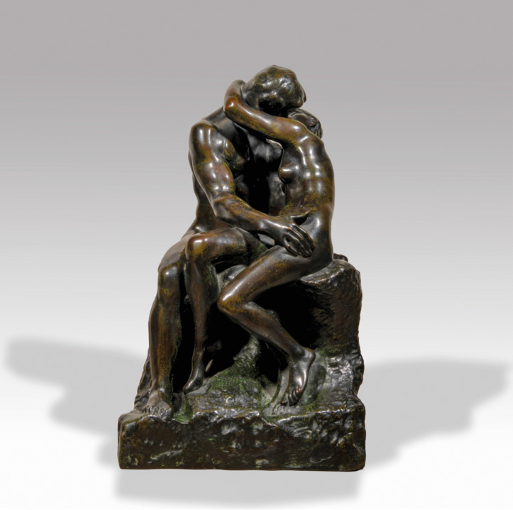 Auguste Rodin Le Baiser [1882], seconde réduction, vers 1910-1915, bronze.

© Galerie Nicolas Bourriaud