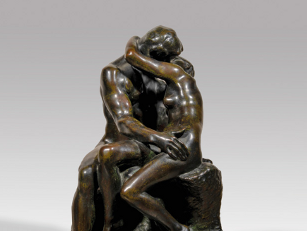 Auguste Rodin Le Baiser [1882], seconde réduction, vers 1910-1915, bronze.

© Galerie Nicolas Bourriaud