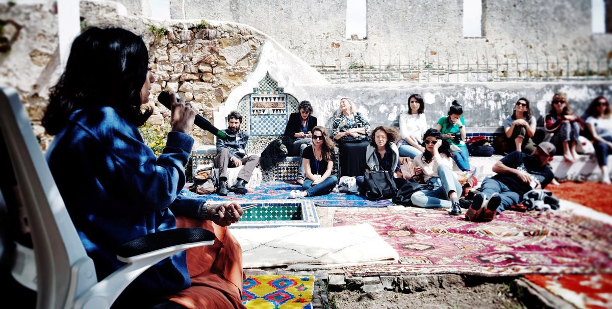 Mina Mostefa, Fondatrice et Directrice des rencontres photographiques professionnelles de Tanger « Face à la mer » © Wilfrid Estève