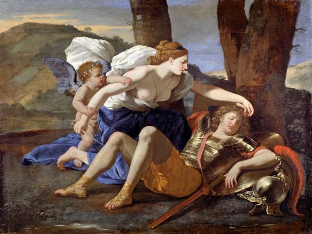 Nicolas Poussin, Renaud et Armide, huile sur toile, Dulwich Picture Gallery. © Dulwich Picture Gallery et Bridgeman Images