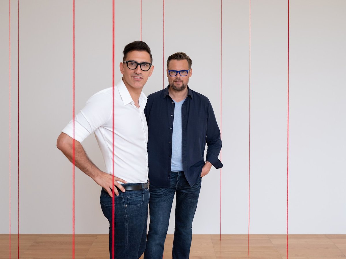 Sam Bardaouil et Till Fellrath. Courtesy NPUAE. Image Mohamed Somji Seeing Things