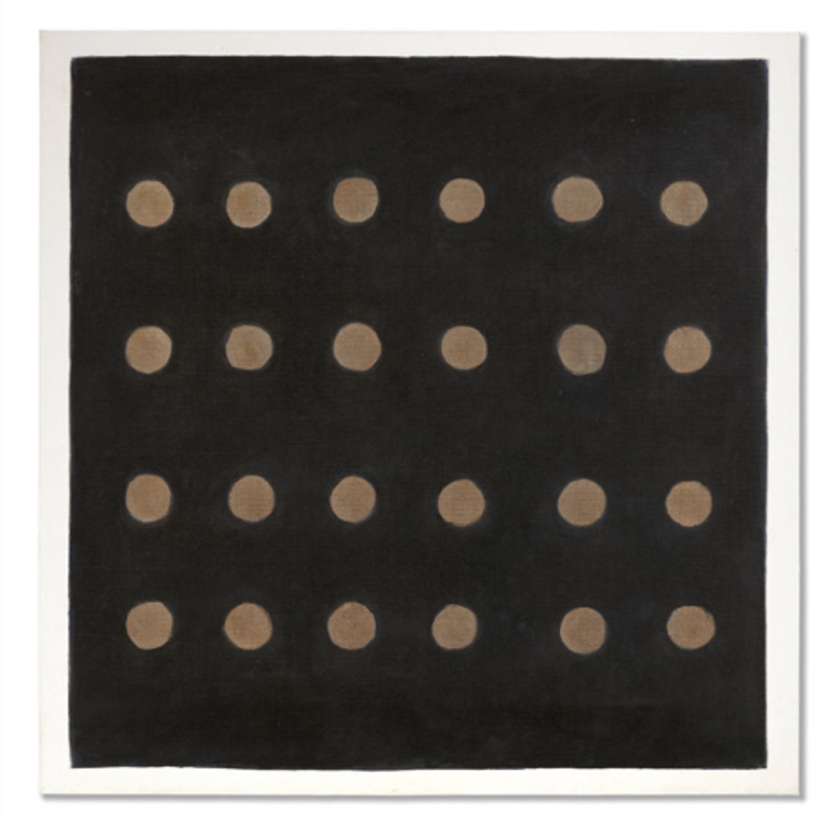 Agnes Martin, The Lamp, 1959, huile sur toile. © Christie’s