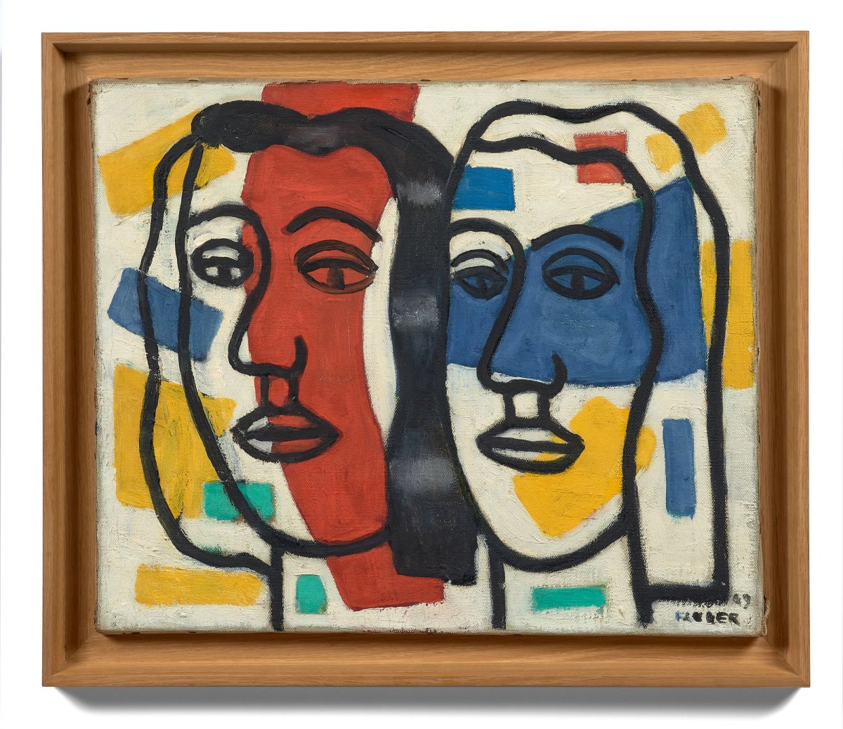 Fernand Léger, Têtes de femmes, 1949, huile sur toile, 38 x 46 cm, est. 200 000-300 000 euros. © Artcurial