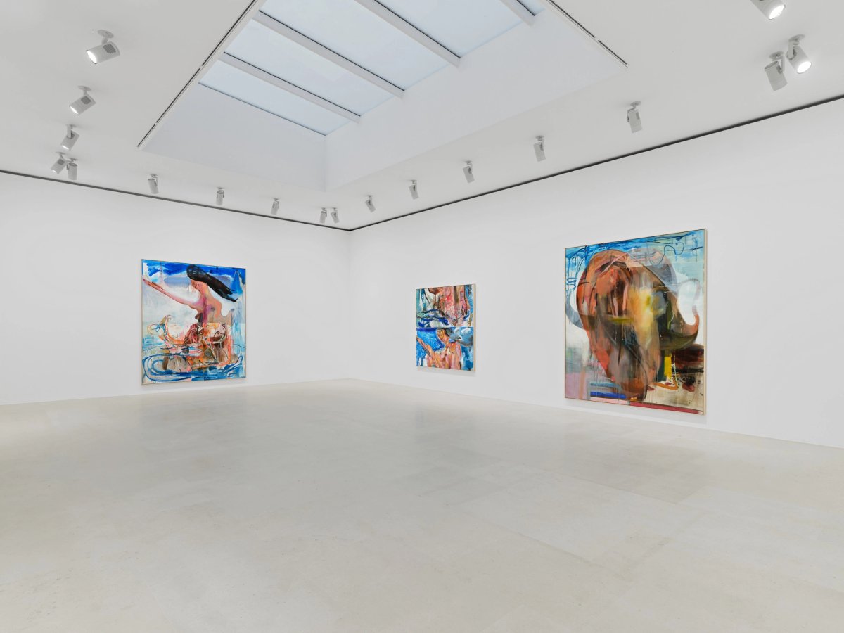 Vue de l’exposition « Albert Oehlen : Endless Summer » chez Gagosian, à Paris. © Albert Oehlen. Photo Thomas Lannes. Courtesy Gagosian