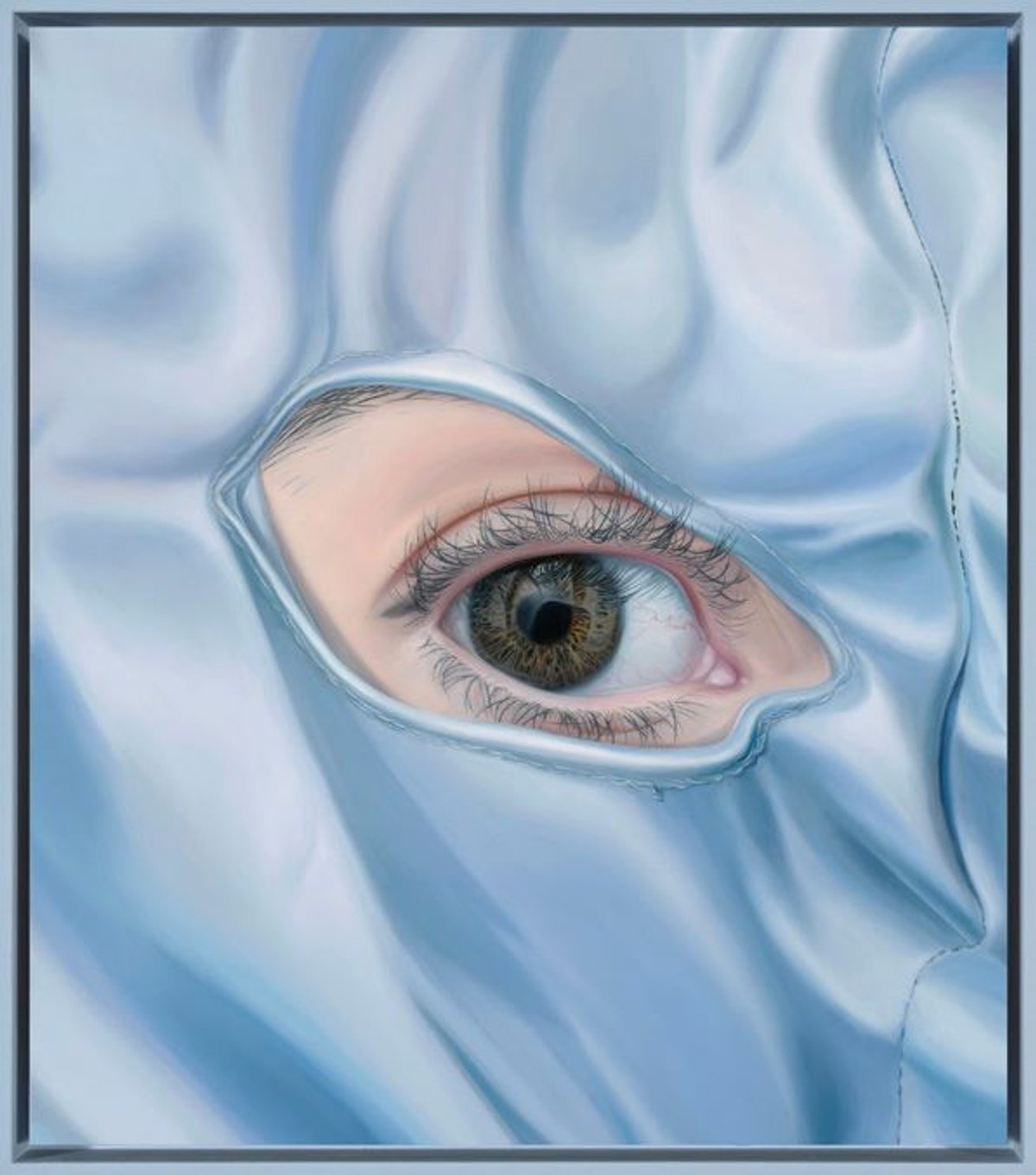 Anna Camner, The Witness, 2025, huile sur toile. Courtesy de l’artiste et de la Cecilia Hillström Gallery