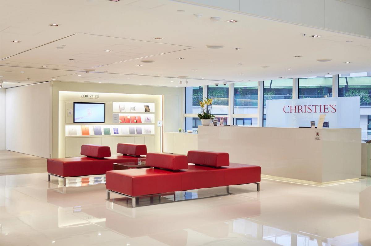 Le hall de Christie's à Hongkong. Courtesy Christie's
