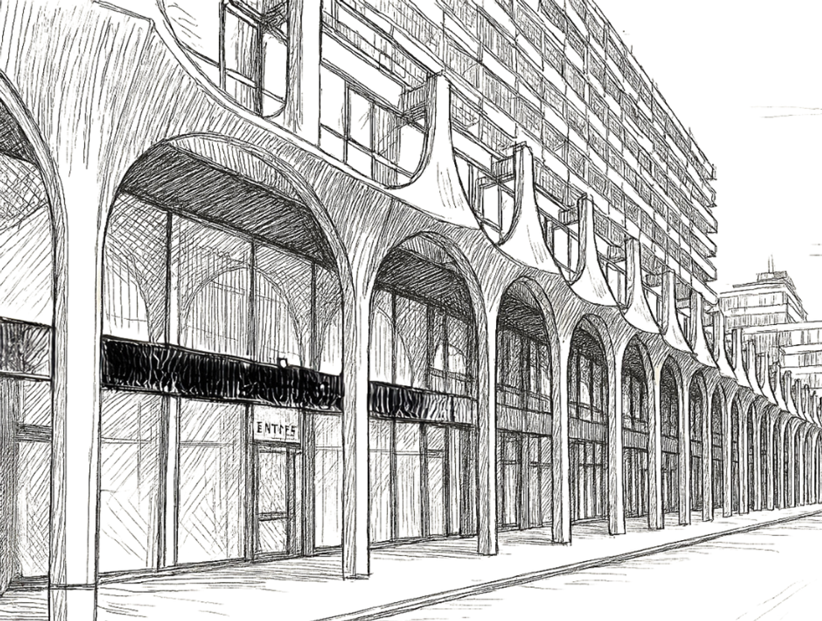 Façade de la galerie Christophe Person, rue Emile Claus, 63, à Uccle Bruxelles. Photo D.R.