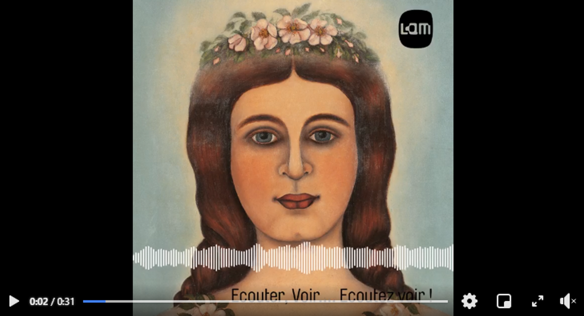 Lancé en septembre 2020, le podcast « Ecouter, voir… Ecoutez voir ! » du LaM évoque les artistes du musée à travers le thème du merveilleux. © D.R.