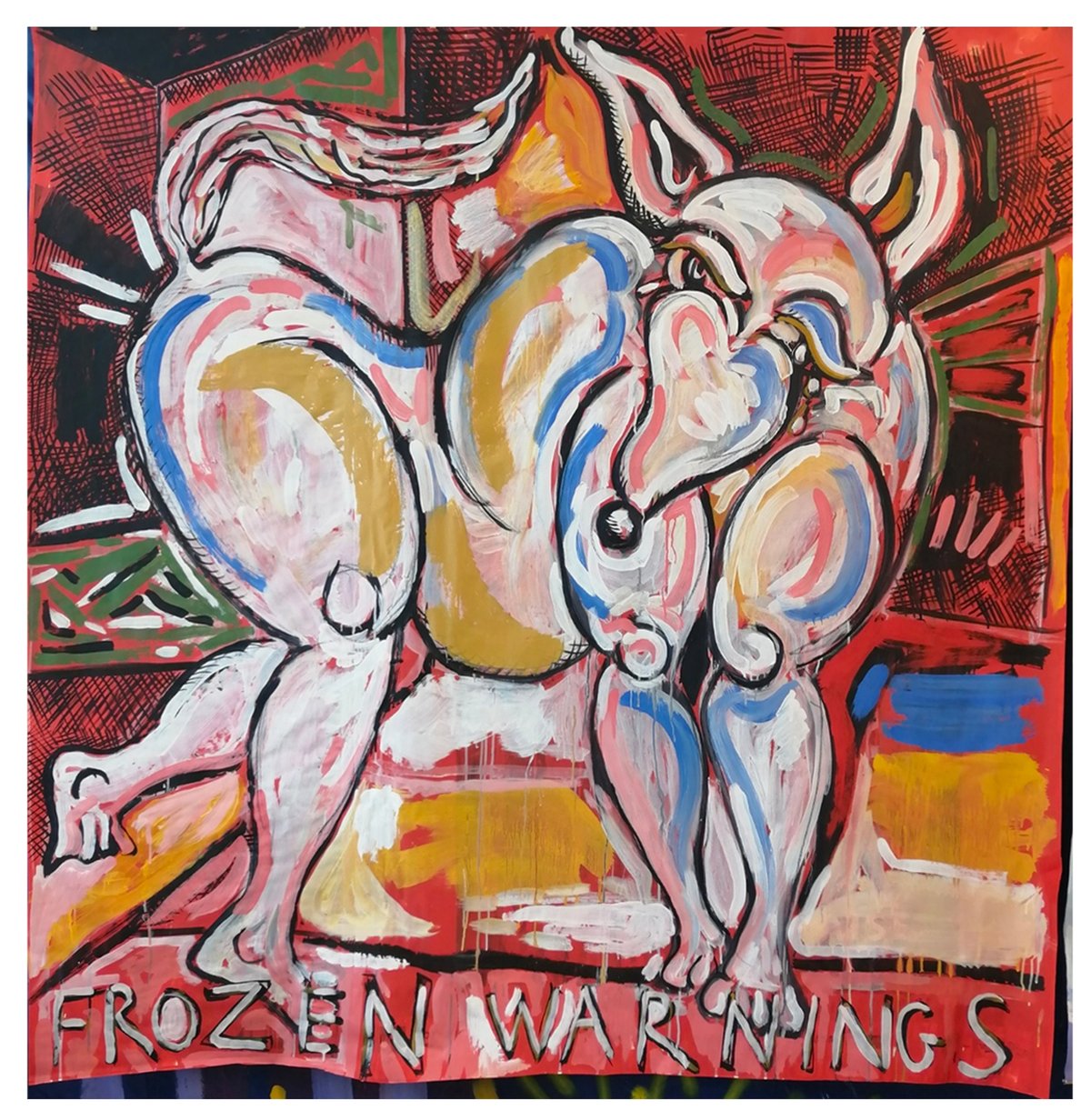 Corentin Canesson, Étude pour Austin #1, 2021, acrylique sur papier. © Courtesy Corentin Canesson et galerie Sator