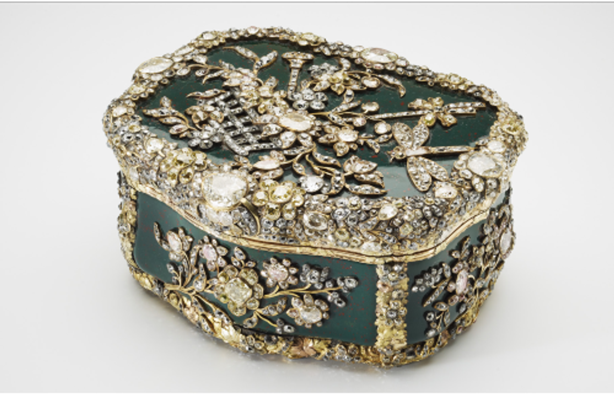 Tabatière de table de Frédéric II, Allemagne, 1770-1775, Royal Collection Trust, Londres. © His Majesty King Charles III 2024