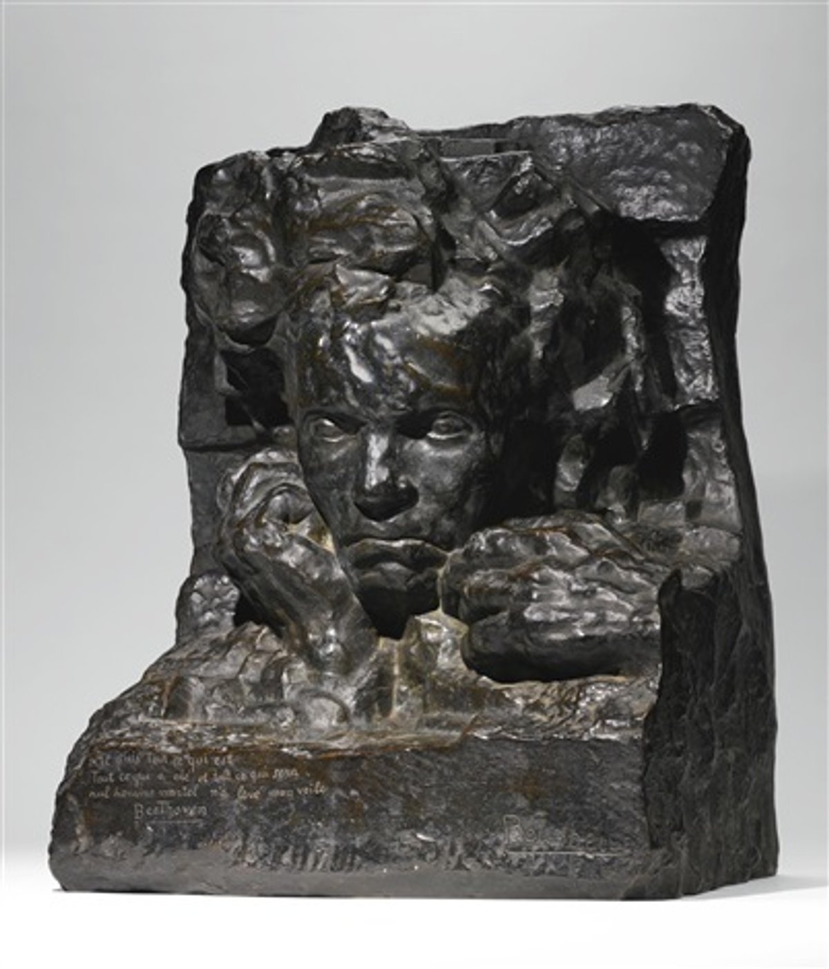 Antoine Bourdelle, Beethoven à deux mains, 1908, bronze, hauteur: 53,3 cm. © Freeman’s