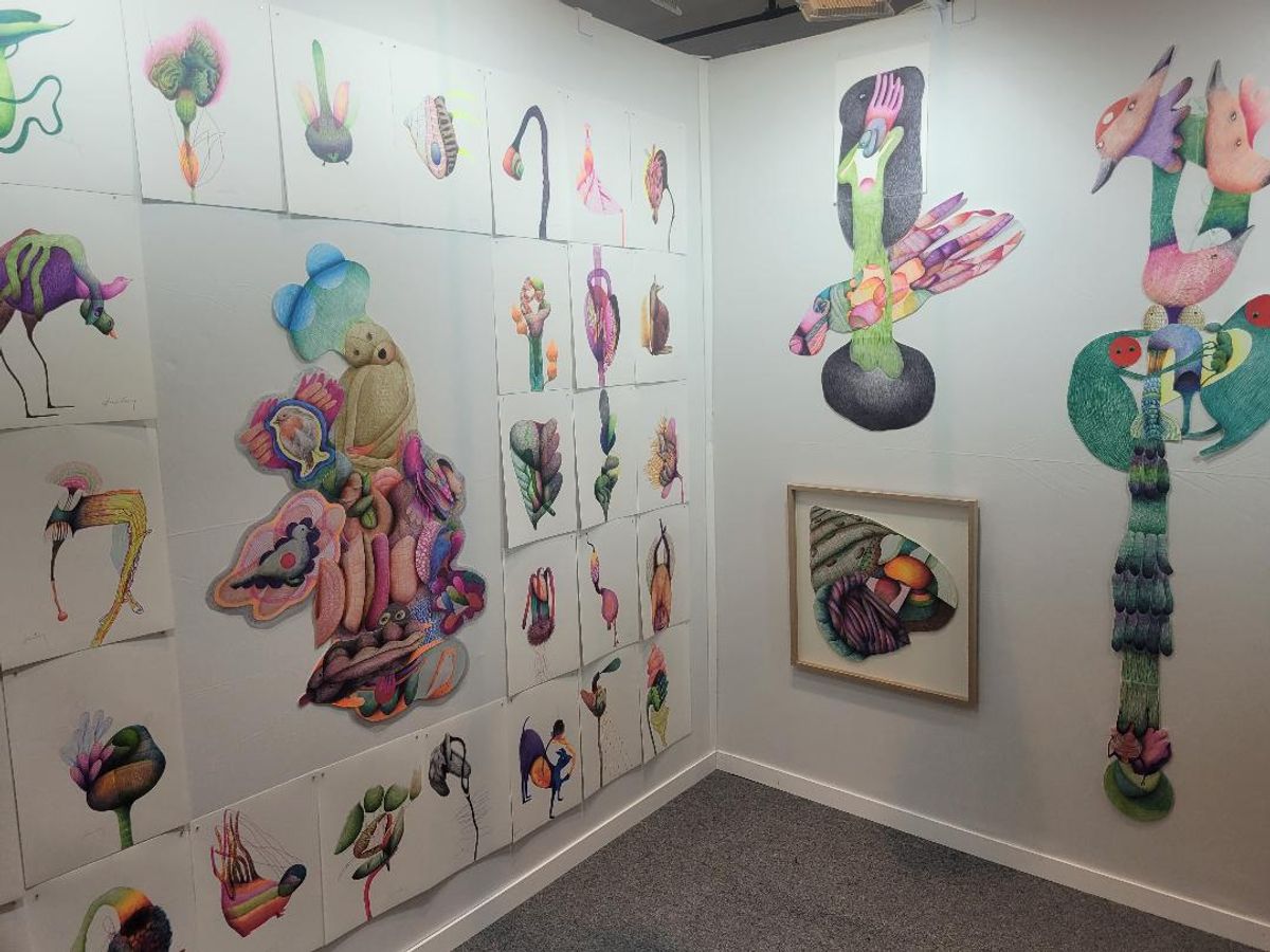 Œuvres d'Olivier Gruber, Invisible Galerie. Photo Alexandre Crochet