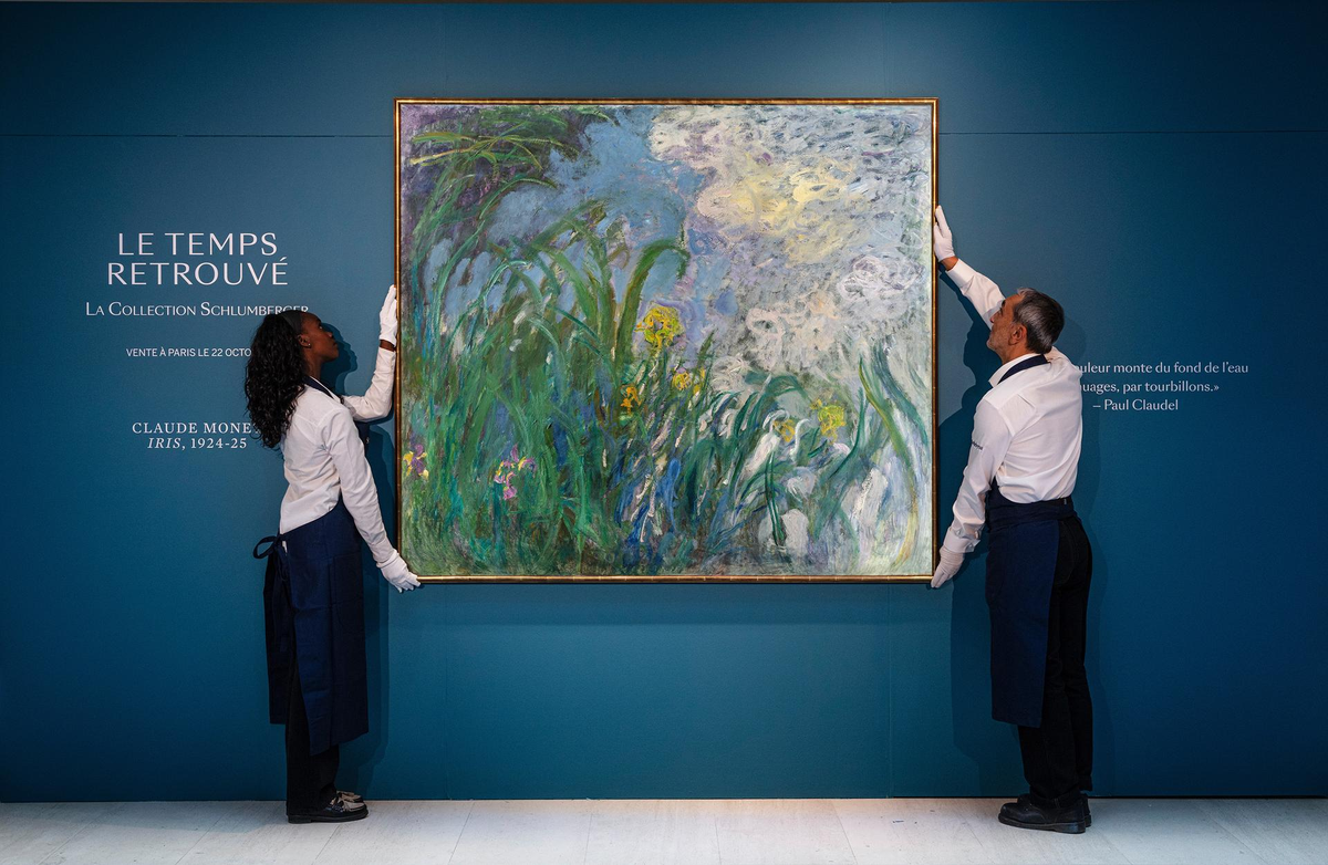 Claude Monet, Iris, 1924-25. Courtesy Sotheby's