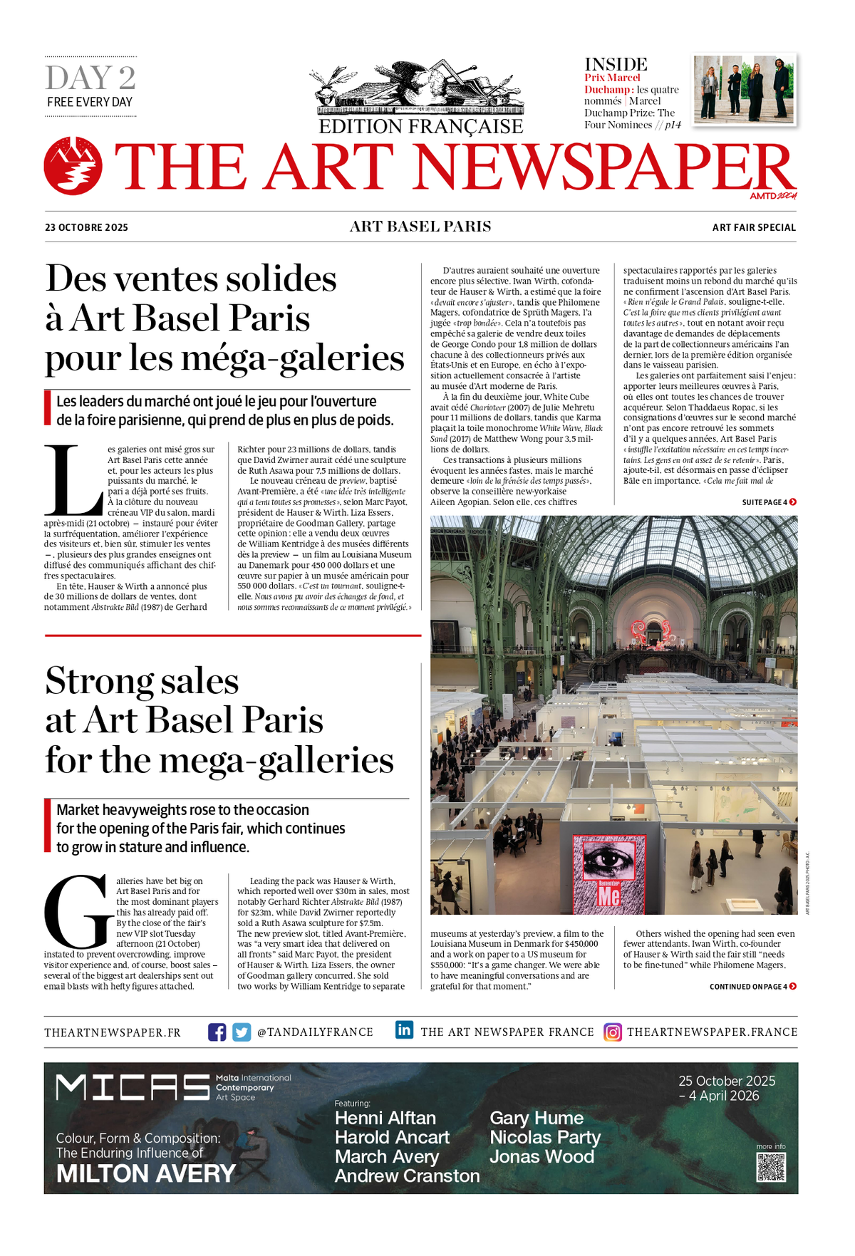 Art Basel Paris 2025, Daily #2
