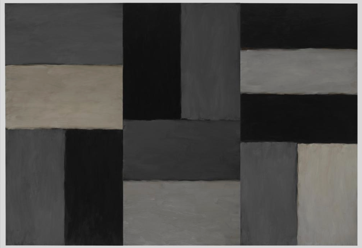 Sean Scully, Doric Sky (2011). Peinture à l'huile sur aluminium. © Centre Pompidou, Mnam-Cci/Dist. GrandPalaisRmn