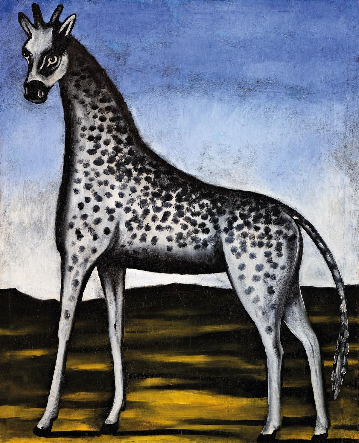 Niko Pirosmani, Girafe, huile sur toile cirée. Collection du musée des beaux-arts Shalva Amiranashvili de Géorgie. © Infinitart Foundation