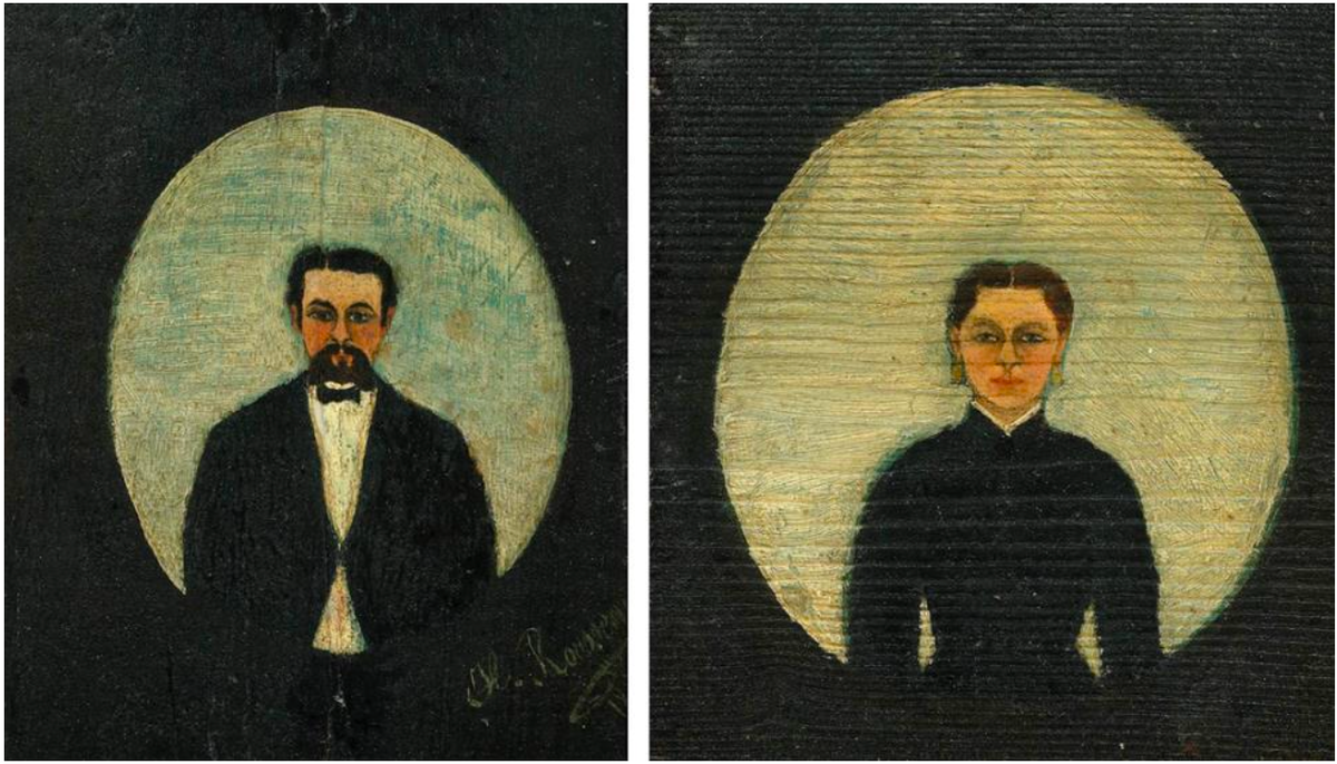 Henri Rousseau, Portrait d’homme et Portrait de femme, 1887. Musée de l'Orangerie