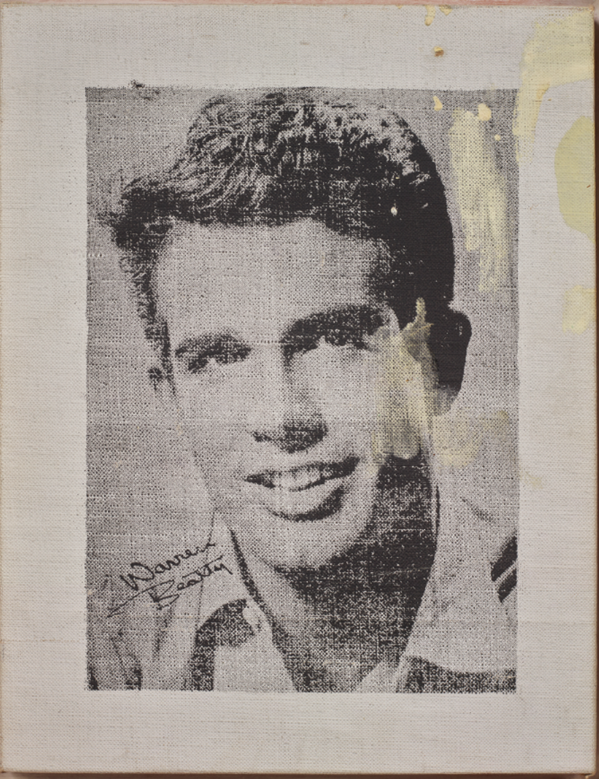 Andy Warhol, Warren, août 1962, encre sérigraphique sur toile, 33,50 x 26 cm. Estimé 400 000-600 000 euros. Courtesy Artcurial