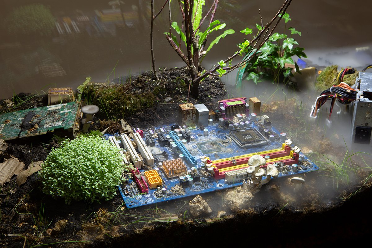 Vue de l’exposition « Hicham Berrada, Vestiges », Mennour, Paris, 2023. © Hicham Berrada, Adagp, Paris, 2023. Photo : Archives Mennour. Courtesy de l’artiste et Mennour, Paris