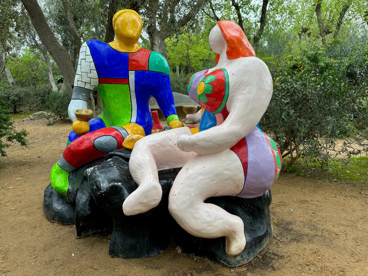 Niki de Saint Phalle, Le Choix (carte n°VI), dans le Jardin des Tarots, à Capalbio (Toscane). Photo Philippe Régnier