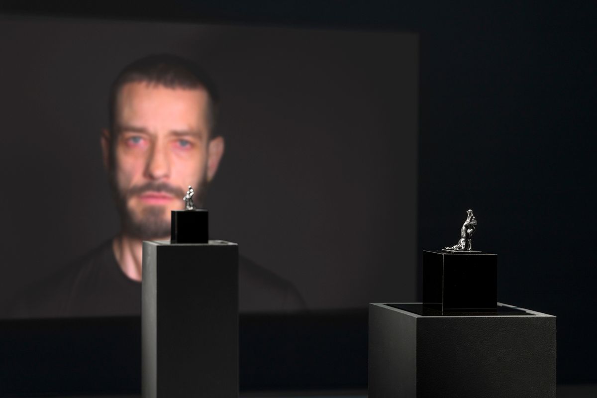 Vue de l’exposition « Carlos Motta : When Falling Feels Like Flying » chez mor charpentier, Paris. Courtesy of the Artist and mor charpentier. Photo Nicolas Brasseur