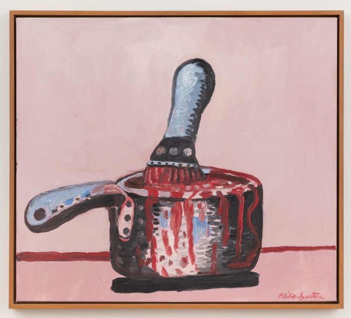 Philip Guston, Large Brush, 1979, huile sur toile, collection Aaron I. Fleischman, New York. © The Estate of Philip Guston. Photo Adam Reich