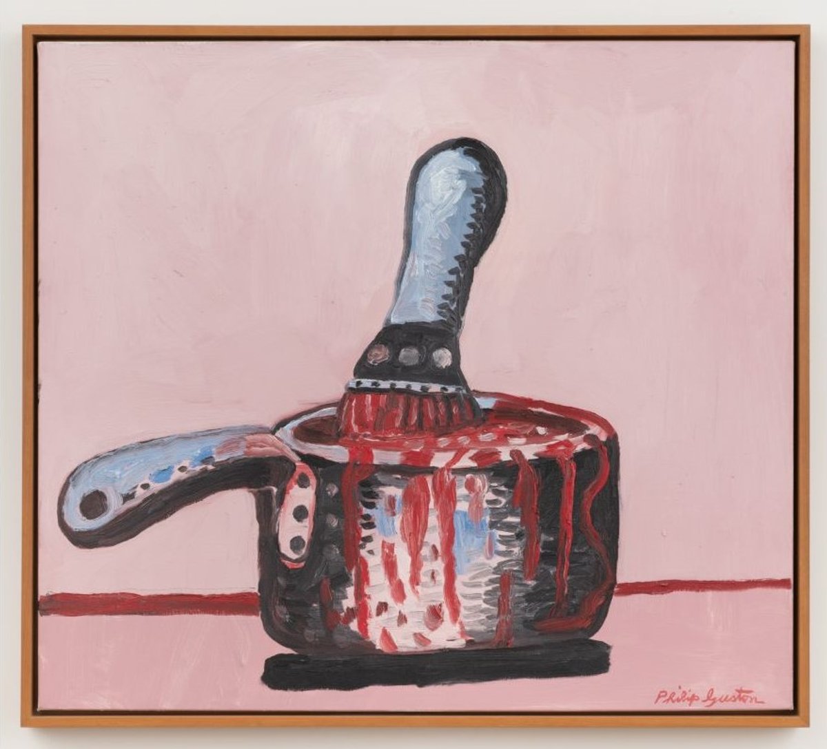 Philip Guston, Large Brush, 1979, huile sur toile, collection Aaron I. Fleischman, New York. © The Estate of Philip Guston. Photo Adam Reich