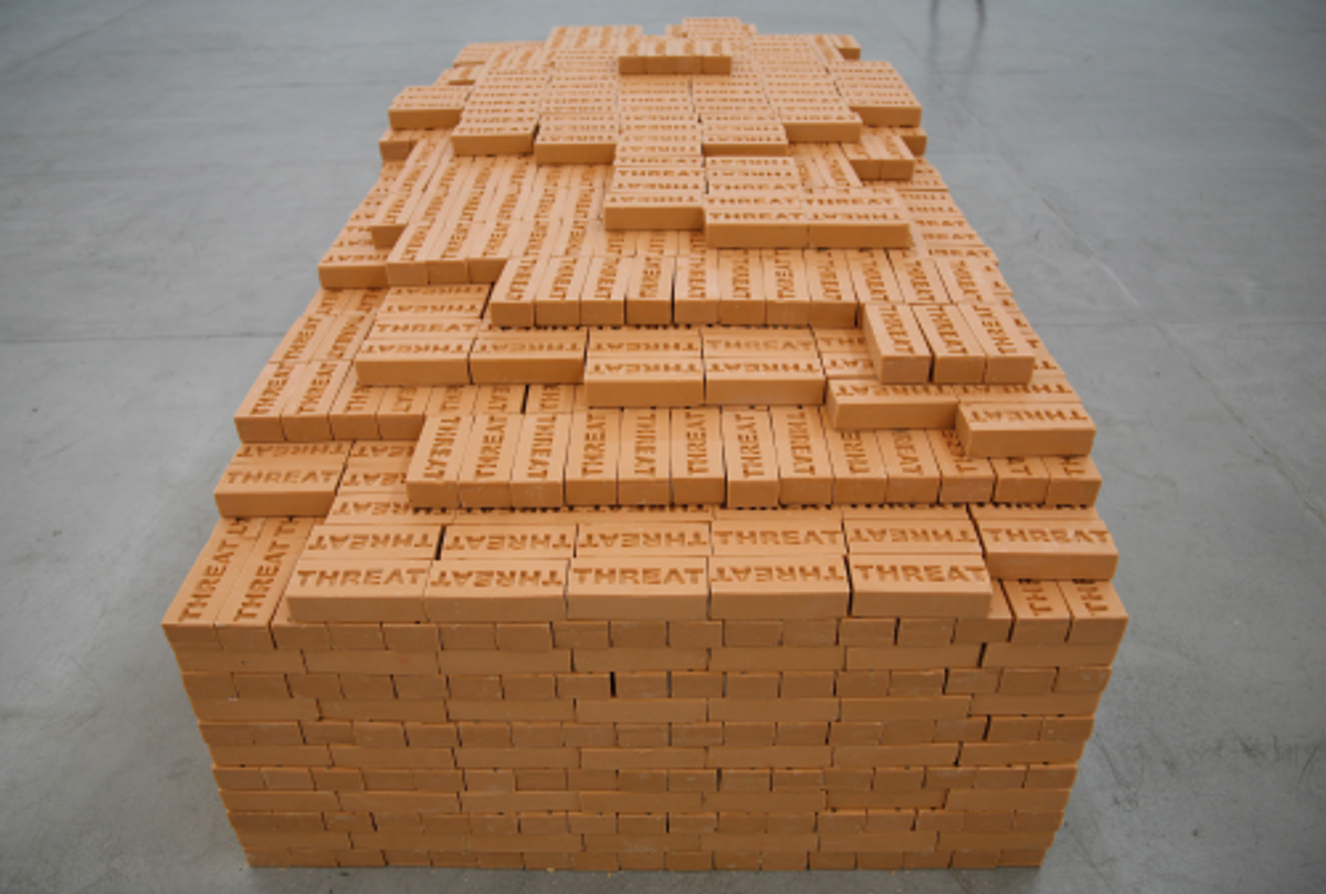 Shilpa Gupta, Threat, 2008, installation composée de 4500 pains de savon, galerie Yvon Lambert, Paris, 2009. © D.R.