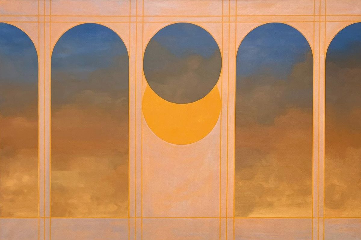 Coraline de Chiara, Ouverture n°1, 2025, huile sur toile. © Coraline de Chiara. Courtesy de la galerie Claire Gastaud