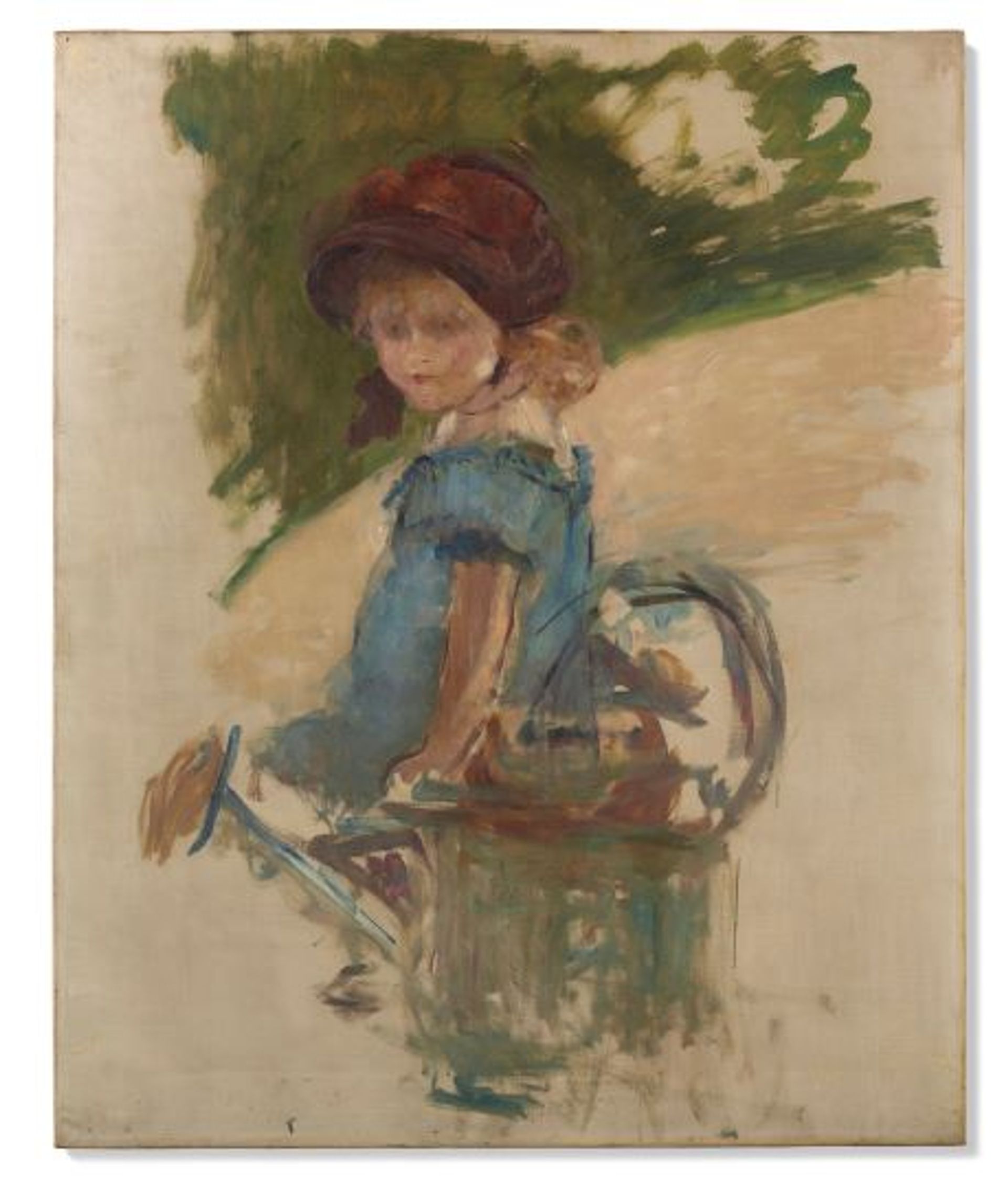 Édouard Manet, Julie Manet sur l’arrosoir, 1882, huile sur toile. © Christie’s