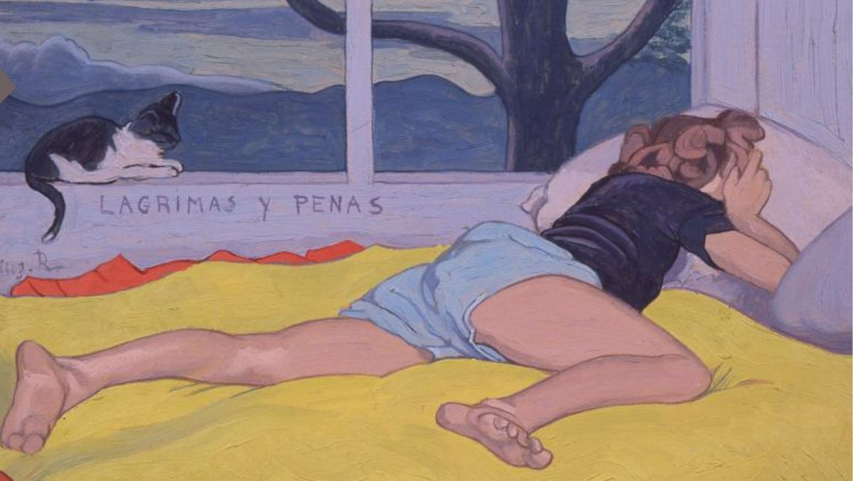 Augustin Rouart, Lagrimas y penas, 1943, huile sur contreplaqué. © Philippe Fuzeau