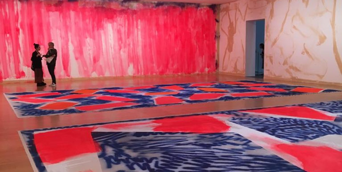 Peintures murales de Renée Levi - MAC Lyon © Stéphane Renault