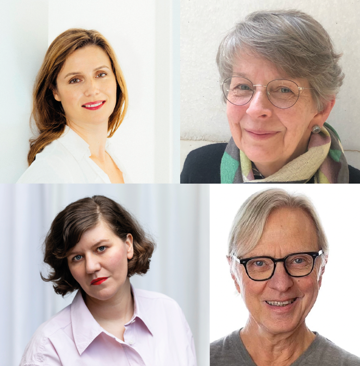 Les quatre nouveaux membres du comité de sélection de la Luxembourg Art Week.
De gauche à droite et de haut en bas :
Audrey Bossuyt. © Courtesy de la galerie Zidoun-Bossuyt
Claudia Schicktanz. © D.R.
Florence Ostende. © Jemima Yong
Luc Haenen. © D.R.