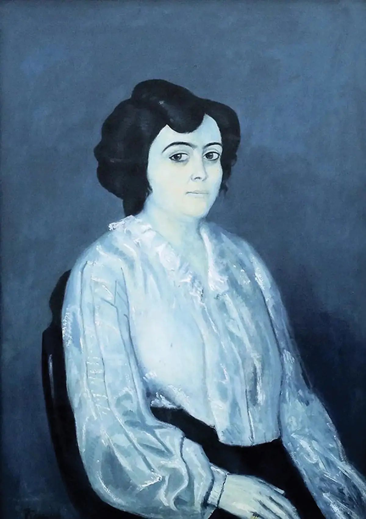 Le Portrait de Madame Soler (1903) de Pablo Picasso fait l’objet d’une plainte contre les Collections de peintures de l’État de Bavière. © Succession Picasso